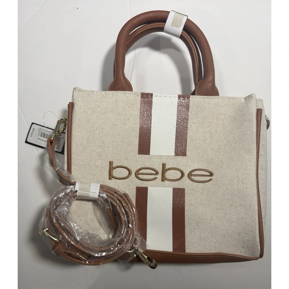 Bebe Paisley Mini Canvas Satchel Caramel 1SZ
